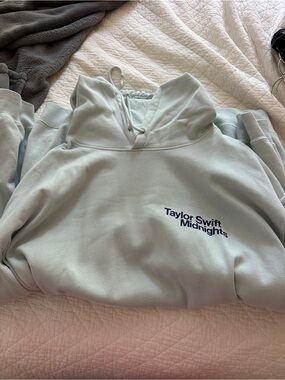 Taylor Swift Light Blue Midnights Pullover Hoodie